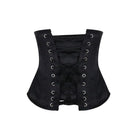 Burvogue Gothic Embroidery Waist Trainer Short Torso Corset 12 Steel Bones Women's Slimming Binder and Shaper Underbust Corsets