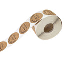 100-500pcs Round Natural Kraft Handmade Stickers Scrapbooking For Package Adhesive Thank You Sticker Seal Labels Stationery