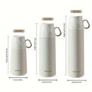Portable Stainless Steel Insulated Bottle with Lid and Handle Mini Insulated Mug thermos Vacuum Bottle for home office student