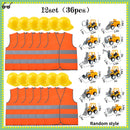 Kids Construction Party Favors for Boys Construction Vest Hat toys Worker Costumes Dress Up Construction Birthday Party Supplies