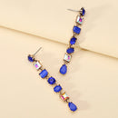 Elegant Cute Teardrop Fashion Shiny Rhinestone Wedding Party Pendant Jewelry Luxury Design Charm Dangle Earrings For Women Gift