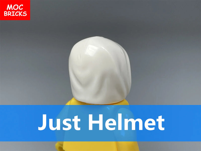 10pcs/lot MOC Bricks Hat Helmet Headgears Accessories Figure Parts Building Blocks Chilren's Toys Kids Gifts