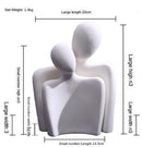 Creative Abstract Characters Couple Ornaments Frosted Ceramic Home Decorations Nordic Modern Art Sculpture Crafts Wedding Gifts