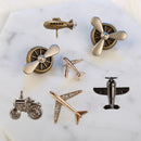 Fashion Alloy Enamel Brooches Women Men Crystal Airplane Brooch Rhinestone Aircraft Lapel Pin Suit Collar Clothing Accessories