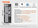 VEVOR 3-8 Rifles Gun Safe with Digital Keypad & Lock Gun Storage Cabinet with Removable Storage Shelf for Home Long Gun Pistols