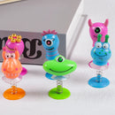 6Pcs Cute Monster Spring Jumping Dolls Toys for Kids Birthday Party Favors Baby Shower Pinata Fillers Gift Bag Carnival Prizes