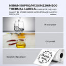 50x30mm Thermal Labels Phomemo M110 - Durable Waterproof Stickers Compatible Address Shipping Retail Shelf Tags Fade-Resistant