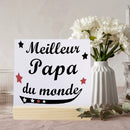 French Printed Plaque Sign Gifts Dad Birthday Gift Ceramics Wooden Decoration Present Father's Day Festive Best Gifts for Daddy