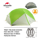 Naturehike Mongar Tent Camping Tent 2 Person Ultralight Professional Waterproof & Windproof Backpack Tent 20D Nylon Travel Tent