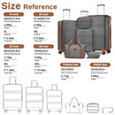KONO 4/5/6-piece beauty case box cosmetics case hand luggage toilet bag travel bag luggage set