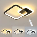 20W Square Acrylic LED Ceiling Lamp, Infinite Dimming with Remote Control LED Ceiling Light for Bedroom, Living Room, Corridor