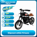 EVERCROSS TECH EV 08M Child Electric Motorbike, Motor 150W, speed Modes 8/16 km/h, 10 km range, 12 tires, Vintage Style