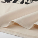 Summer Men Cotton T-Shirt Fashion Tops Tees Male Casual Clothing Short Sleeve Streetwear Cats Stare The Abyss Graphic T-shirt