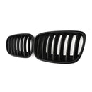 Car Front Hood Grill Kidney Grilles Racing Grill Auto AccessoriesPair For BMW X5 X6 E70 E71 2007-2013 Matte Black Grill CAR