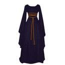 Women Dresses Vintage Medieval Cosplay Costume Ghost Witch Vampire Gothic Dress Halloween Christmas Masquerade Party Dress