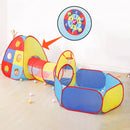IMBABY Spielzeugzelt Indoor-Bällebad 3-in-1 Kinderzelt Faltbarer Krabbeltunnel Outdoor-Campingzelt Kinderzimmer-Haus