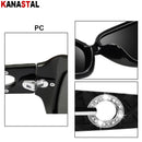 Ladies Classic Polarized UV400 Sunglasses Butterfly Big Frame Eyeglass Sunscreen Traveling Party Eyewear Women Diamond Elegant