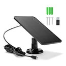 10W 5V Solarpanel Micro USB+Type-C 2in1 Outdoor Solar Ladepanel 3m Ladekabel für Überwachungskamera für Eufycam 3C/2C