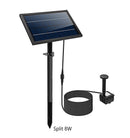 Solarbrunnen mit Wasserpumpe und 3 Sprühköpfen für Teich und Garten
