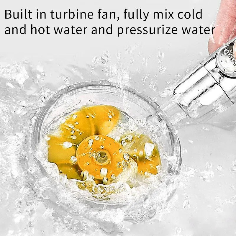 Pressurized Shower Water Saving High Pressure Perforated Adjustable Bathroom Small Fan Shower