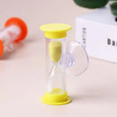 2/3 Minutes Sand Clock Color Hourglass Sandglass Kids Tooth Brushing Timer Plastic Suction Cup Hourglass Home Decor Child Gifts