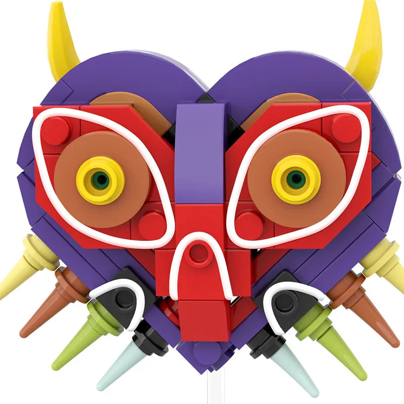 2024 Zeldaed Majoras Mask Skull Kid Action Figure Building Blocks Model Kit Breath Wild Monster Collectible Brick Toy Kids Gift