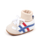 Spring And Autumn New Style Baby Shoes For 0-1 Year Old With Laces That Don't Come Off And Anti-Slip Design For Learning To Walk