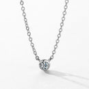 MODIAN 925 Sterling Silver Simple 4mm Zircon Link Chain Pendant Necklace Fine Jewelry Fashion Choker Necklace For Women
