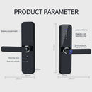 Aus Brasilien RAYKUBE F005 IP65 Wasserdichtes TT Lock Elektronisches Smart Türschloss mit Fingerabdruck/Karte/Passwort/APP Entriegelung