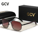 GCV 2021 Brand Classic Pilot Square Polarisierte Sonnenbrille Metallrahmen Herren Fahrbrille Männliche Sonnenbrille UV-Schutz Luxus