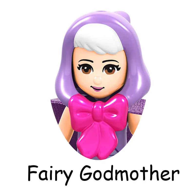 SLUBAN Girl Princess Royal Carriage Wagon Horse Racing Party Model Building Blocks Enlighten Action Figure Toys For Children