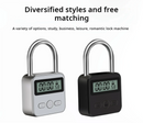 HEE RAK Timer Padlock LCD HD Add Backlight Zinc Alloy 99 Hours Max Timing Super Long Standby Anti-addiction Electronic Lock