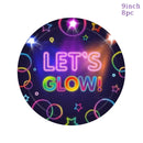 130*220cm Let Glow Birthday Party Disposable Waterproof Tablecloth Wedding Supplies Children Adult Party Theme Supply