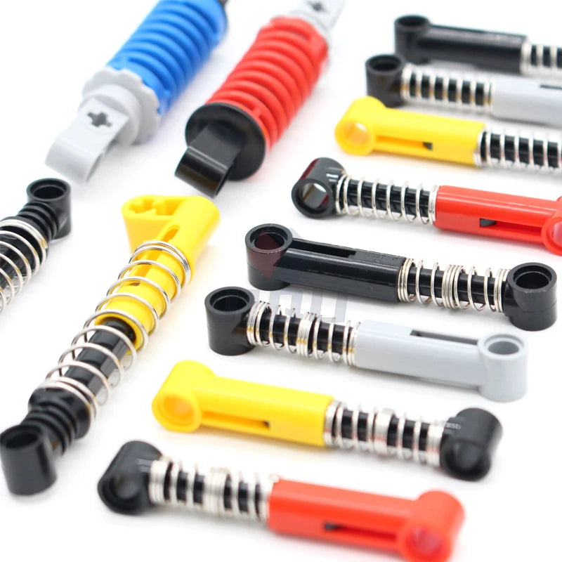 Technical Parts Hard Soft Spring Shock Absorber Building Blocks Compatible 79717  2909c03 95292c01 731c04 731c06 MOC Bricks Toy