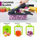 Multifunctional 5-in-1 Vegetable Chopper – Cutter, Dicer, Slicer, Mandoline & Onion Chopper for Vegetables, Easy to Clean
