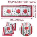 Christmas Table Runner Merry Christmas Decorations for Home 2024 Table Runner Xmas Ornaments Navidad Natal New Year Gift 2025