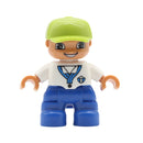 Big Size Action Figures City Princess Policemen Family Building Block Doll Character Accessory Assembly Toys for Children Gift