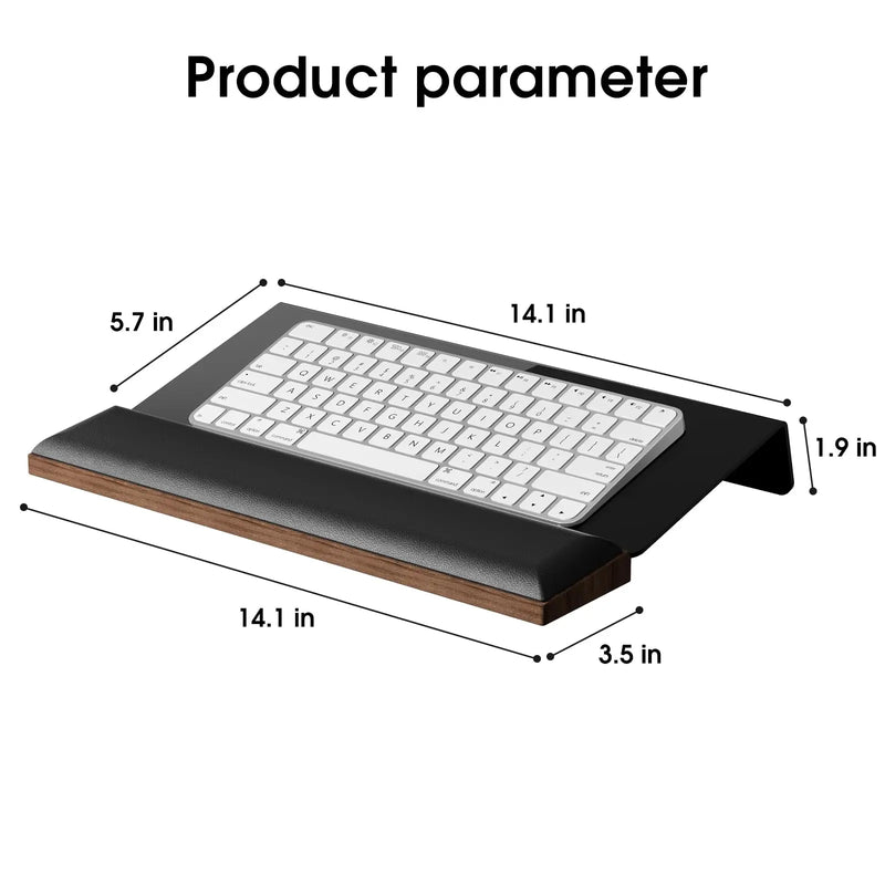 Ergonomic Computer Keyboard Tilt Stand And Wrist Rest for Home And Office Desk Comfortable Typing With Storage Space Storing