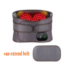 Cordless Hot Waist Belt Massager Lower Back Support Lumbar Protector Back Heated Vibration Massage Waist Brace Relief Pressure