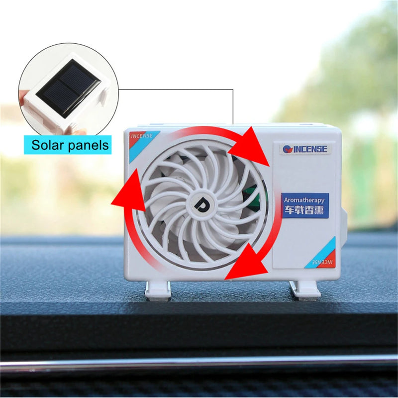 Air Conditioning Conditioner Solar Plane Powered Car Dashboard Decoration Tuyere Air Vent Clip Air Conditioning Decoration