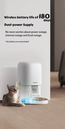 Tuya Smart Automatic Pet Feeder 5G WiFi 4L Cat Food Dispenser with 1080P Camera Two-Way Audio Smart Feeding Plan for Cats Dogs
