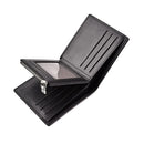 Men's Short Wallet High Quality Men's Credit Card Holder Business Casual Multi-Function Zipper Coin Pocket Coin Wallet