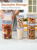 Kitchen food Storage Container with Lid Airtight Set of 24 Set 48 Pcs (24 Containers, 24 Lids), 0.8 L/0.32L/0.24L  BPA Free