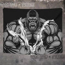 Orangutan rhino animal fitness tapestry wall hanging macho background cloth living room bed  home decoration