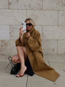 The Meridian | Oversized Belted Trench Coat for Women