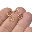 100pcs Pvd Gold Plated Stainless Steel Open Jump Rings Direct 4/5/6mm Split Rings Connectors for DIY Ewelry Findings Making