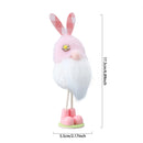 Easter Bunny Ear Gnome Decoration Pink Yellow Green Rabbit Elf Doll Ornaments DIY Spring Birthday Party Supplies Kids Girls Gift