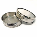 1pcs Lab 12-200 Mesh Stainless Steel Standard Test Sieve Dia 20cm Sampling Flour Sieve with Double-layer Punching Frame