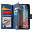 Zipper Pocket Wallet Multiple Card Slots Stand Phone Cover For Samsung Galaxy A8 A9 A6 2018 A7 2015 A5 2016 A3 2017 Star Pro a6