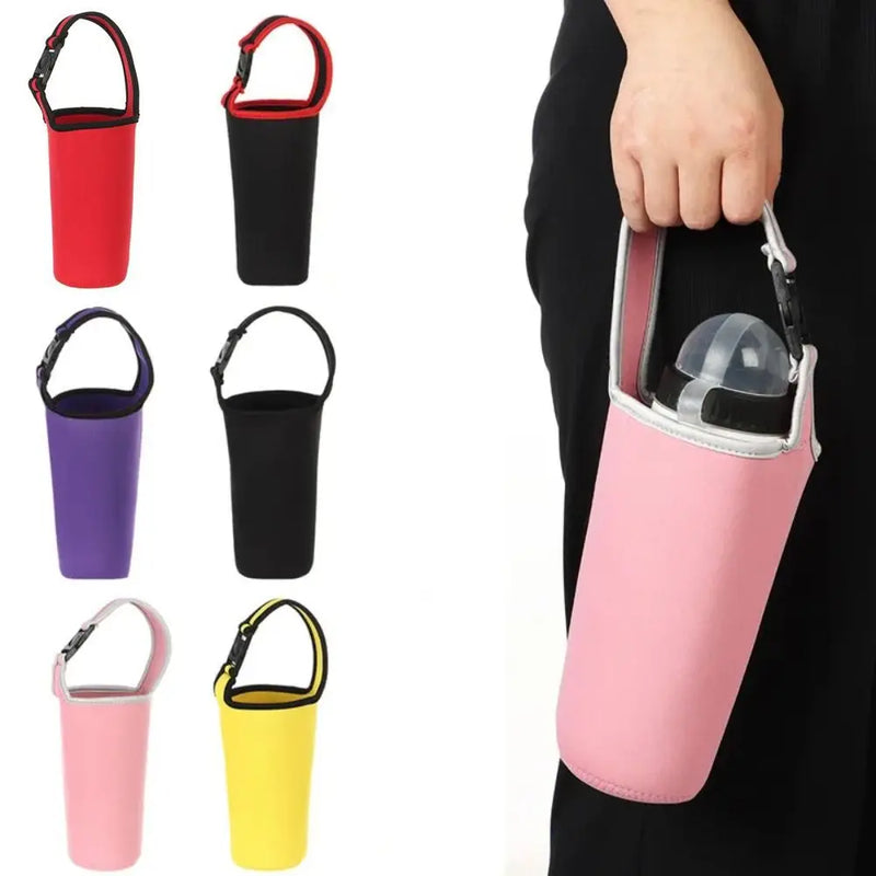 900ml Colorful Anti-Hot Cup Sleeve Eco-Friendly Beverage Bag Water Mug Bottle Holder Tumbler Carrier Cup Accessories